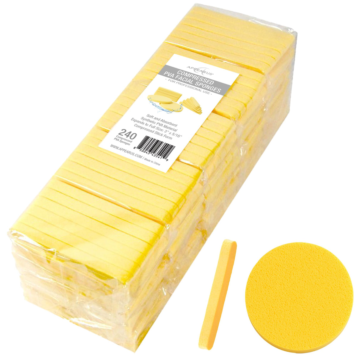 APPEARUS front packaging showing 240-count box and branding benefits