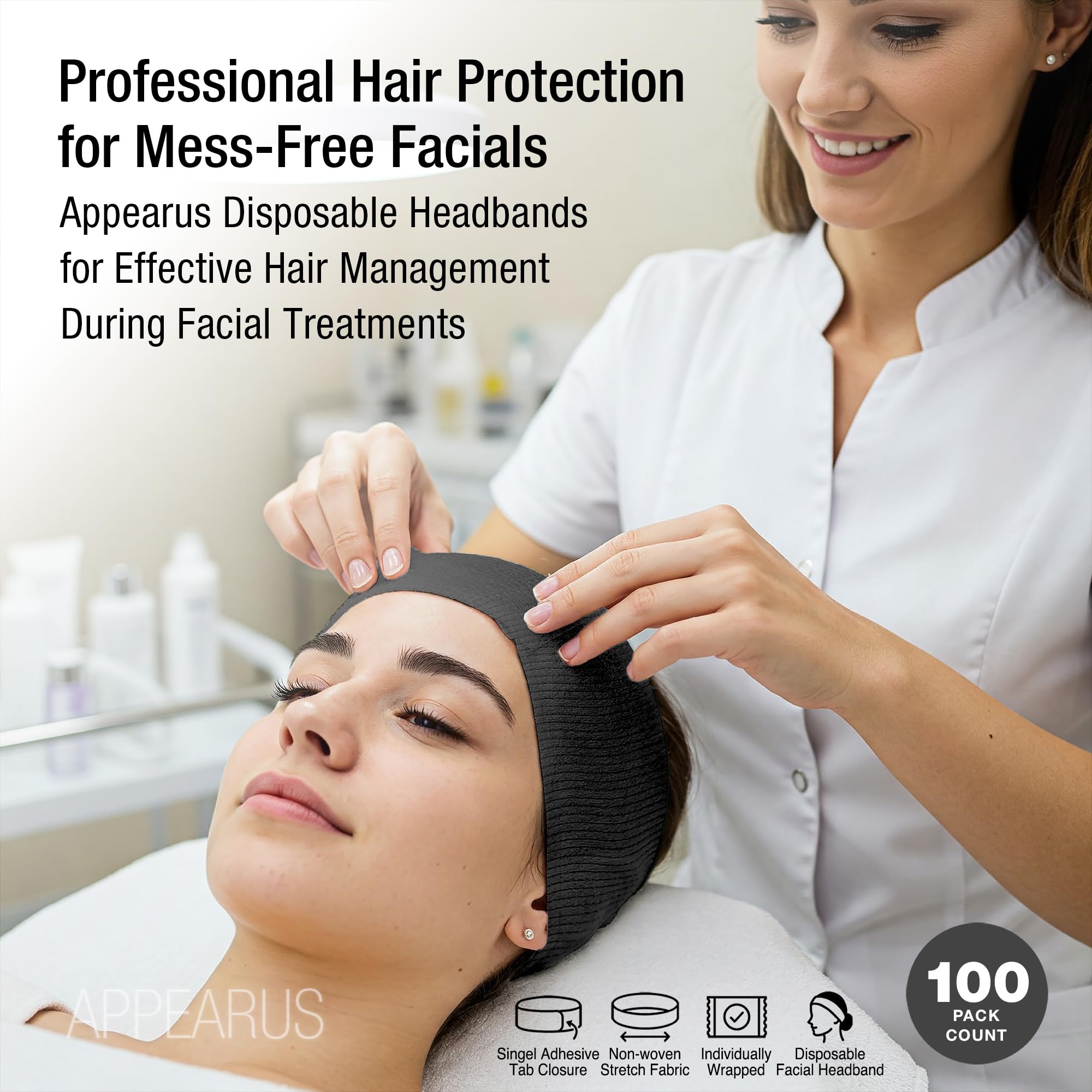 APPEARUS side-profile on model demonstrating comfortable fit for most head sizes