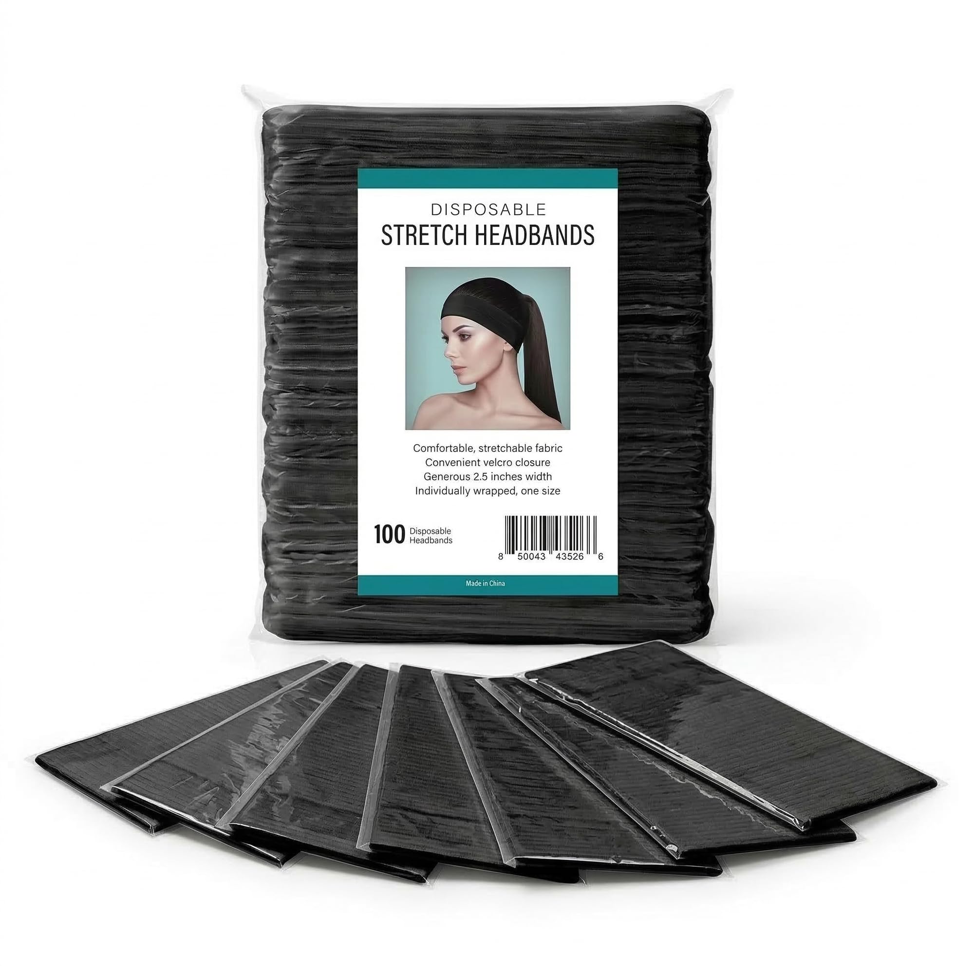 APPEARUS stacked headbands illustrating bulk quantity for salon inventory