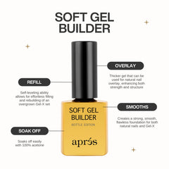 APRÉS brush applying gel demonstrating easy control and precise coverage benefit