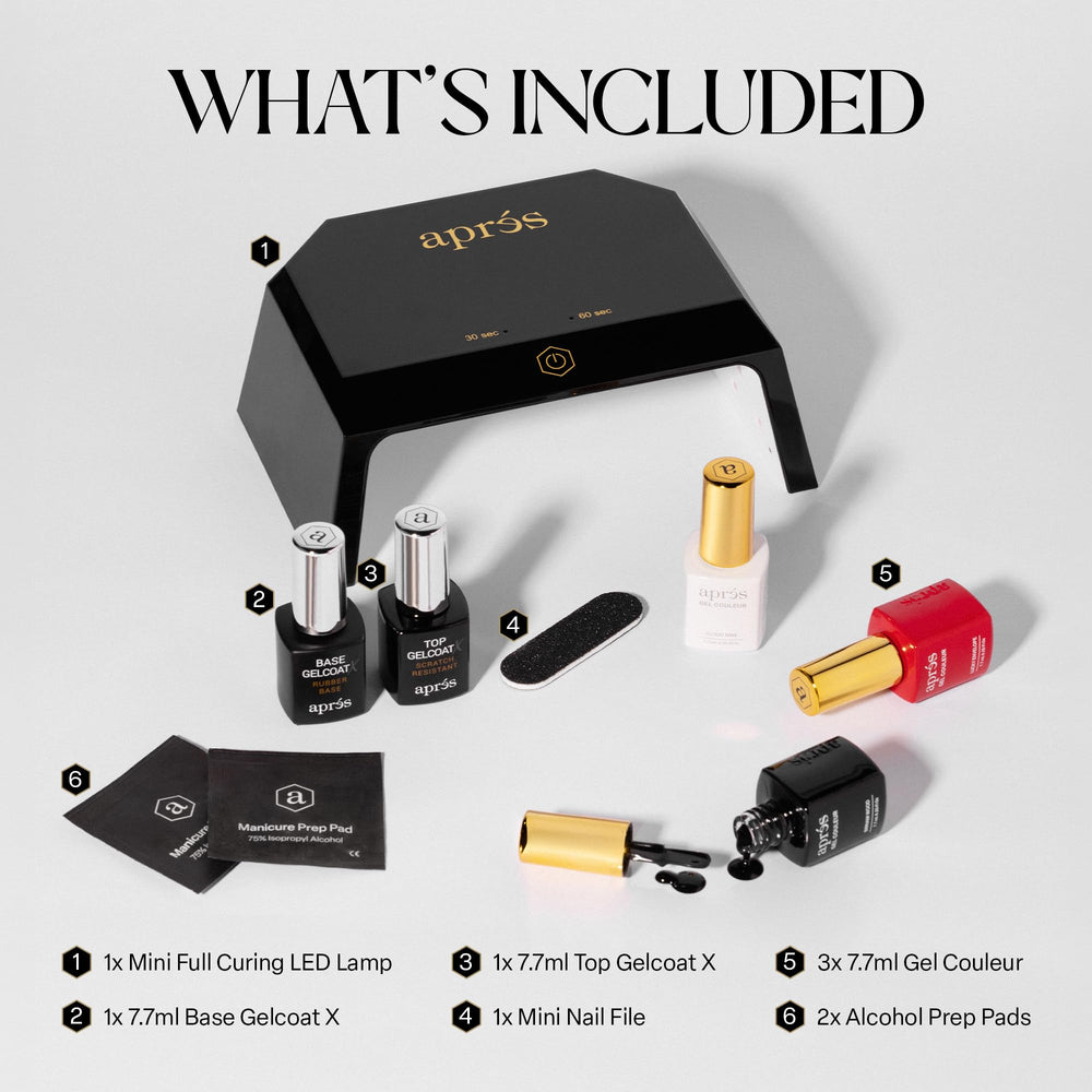 APRÉS curated color swatches on nails showing wearable shade coordination benefit