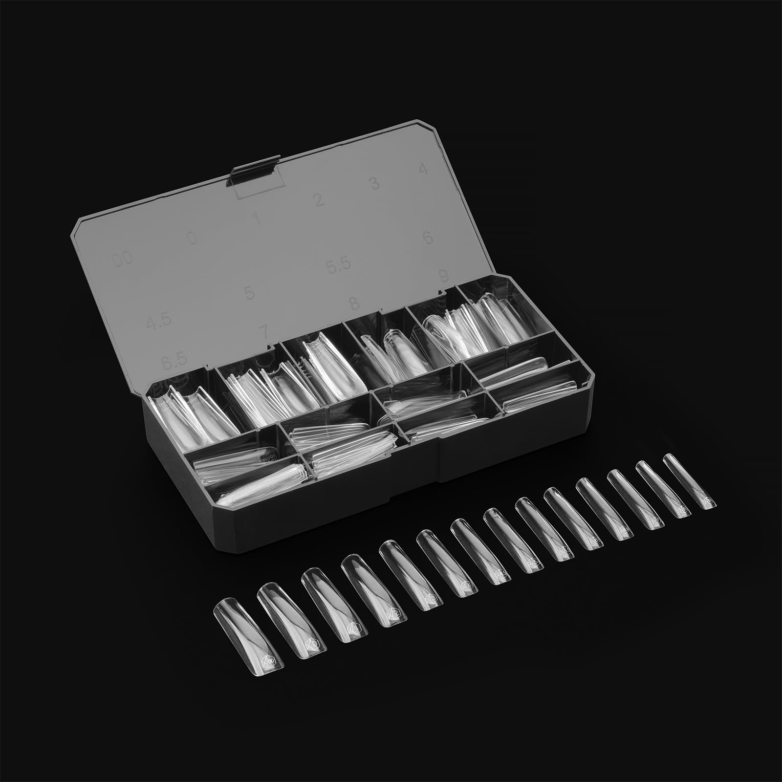 APRÉS array of Gel-X sizes laid out to show precise size options benefit