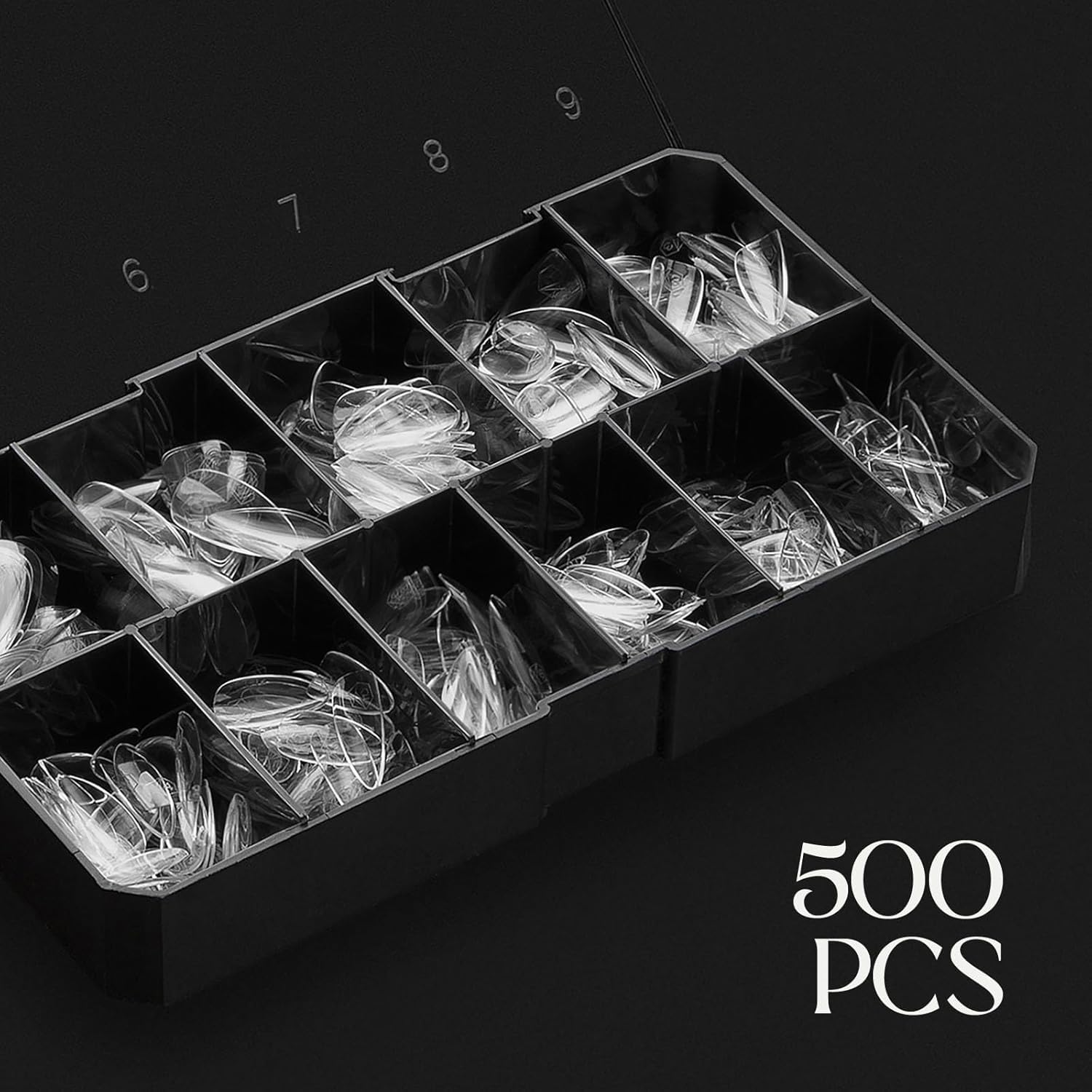 APRÉS spread of 11 Gel-X sizes demonstrating accurate fit options
