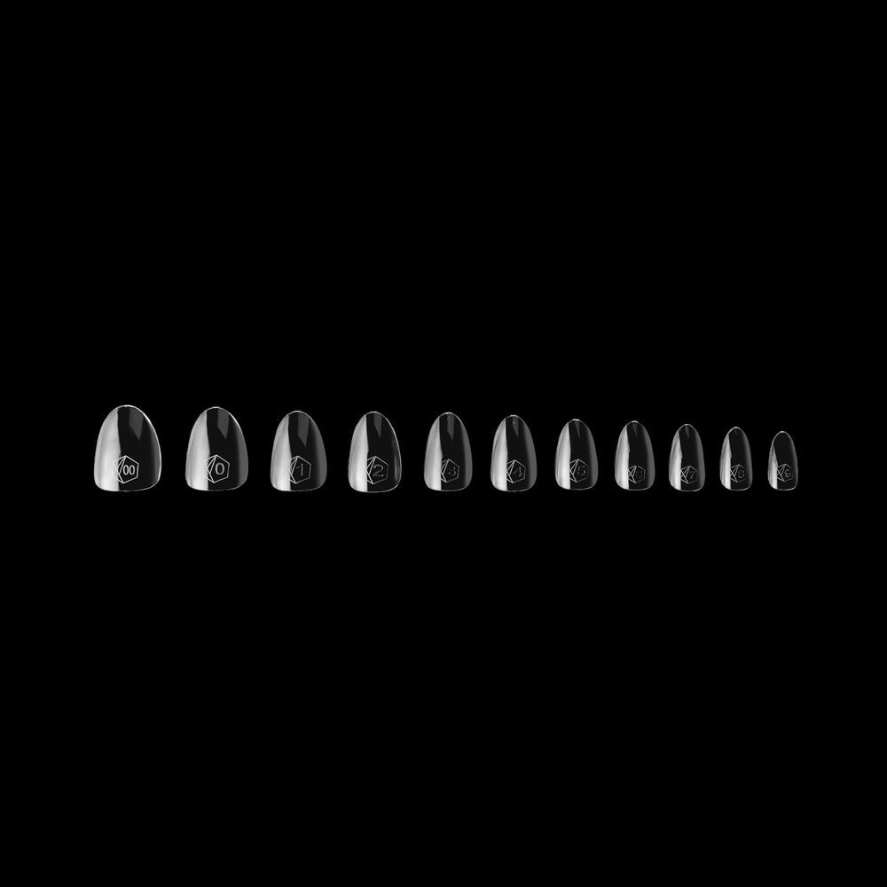 APRÉS underside texture of a Gel-X tip demonstrating secure adhesion points