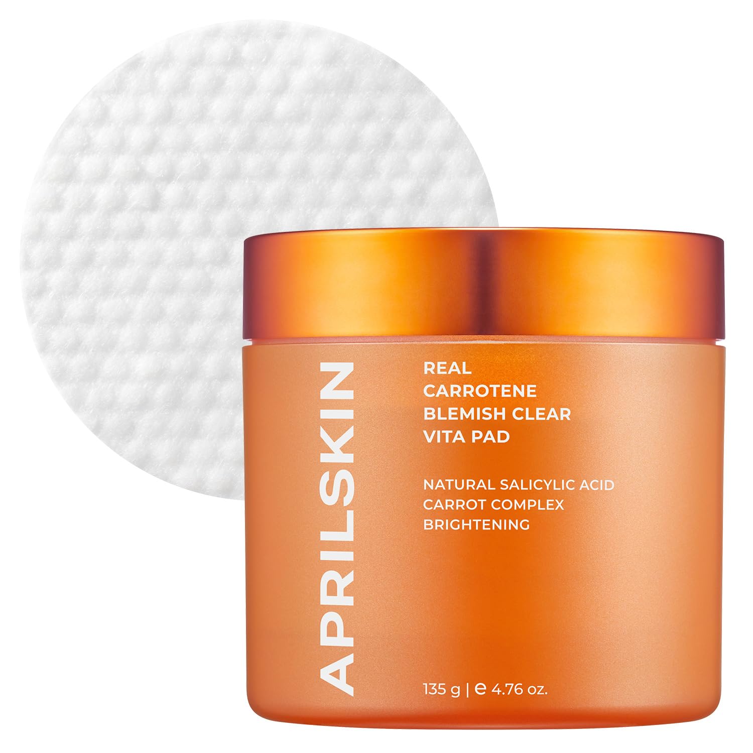 APRILSKIN front packaging showing clarifying pads and benefits