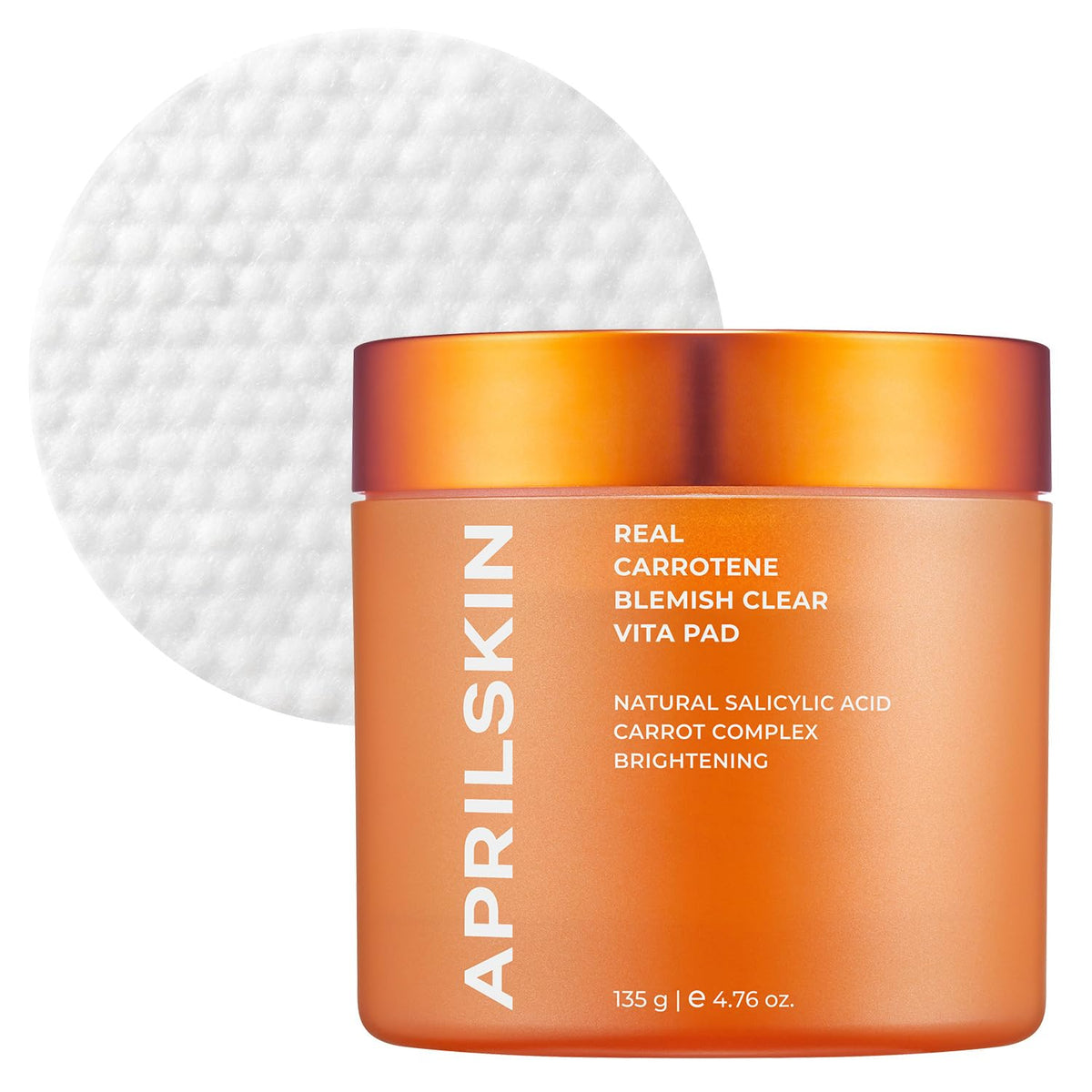 APRILSKIN front packaging showing clarifying pads and benefits