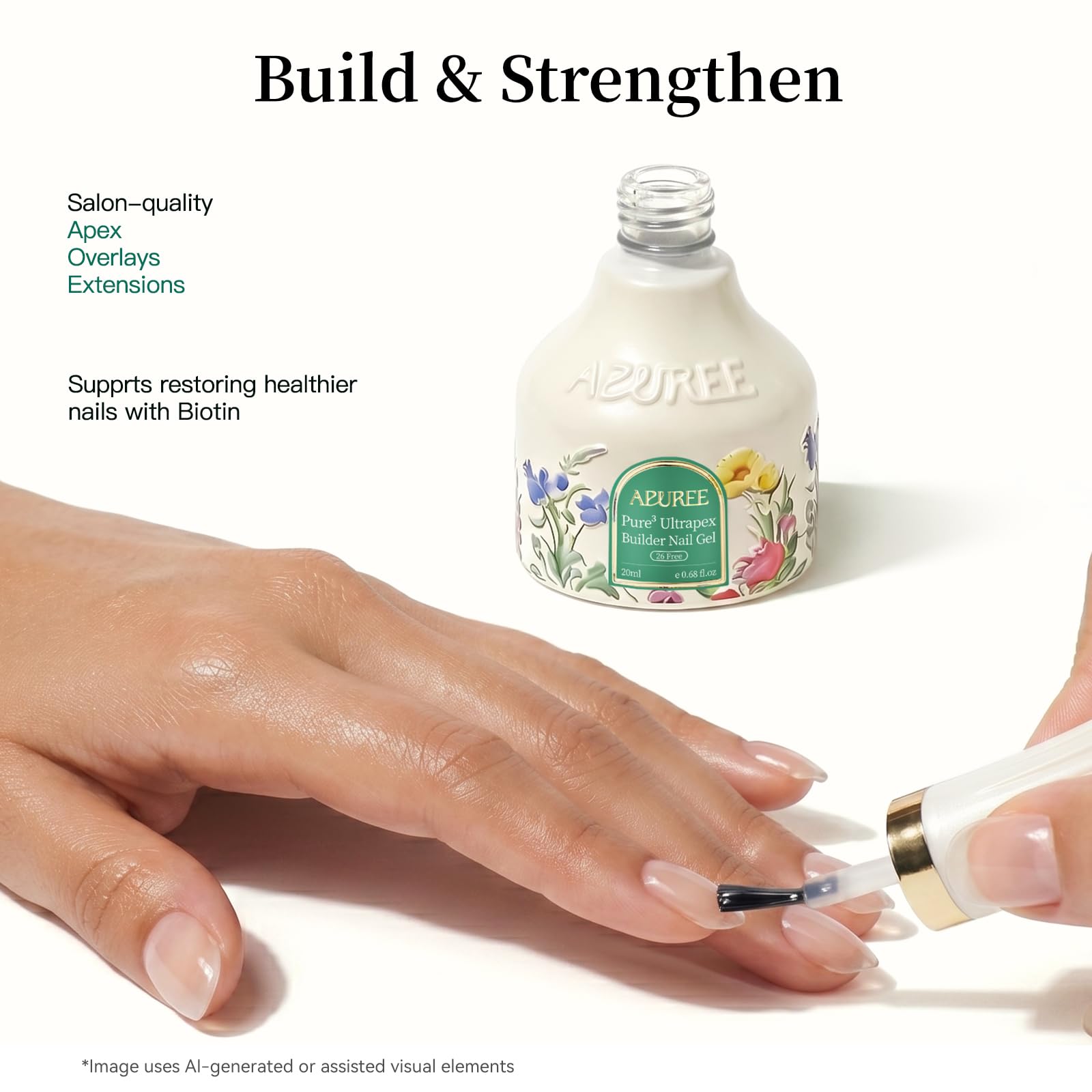 APUREE gel texture close-up revealing smooth self-leveling finish for precise application
