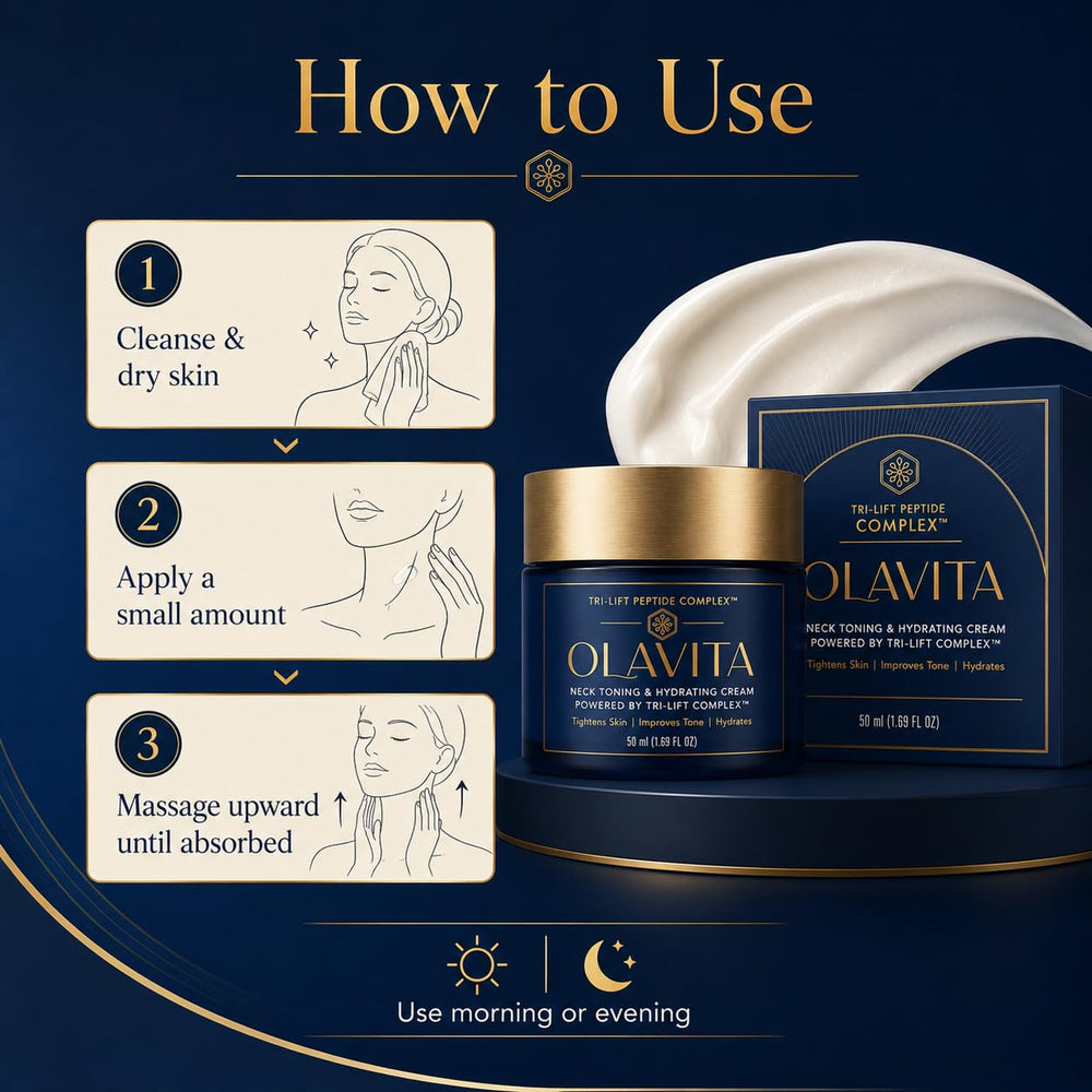 AQCOZ Olavita in bathroom routine scene suggesting effortless everyday use