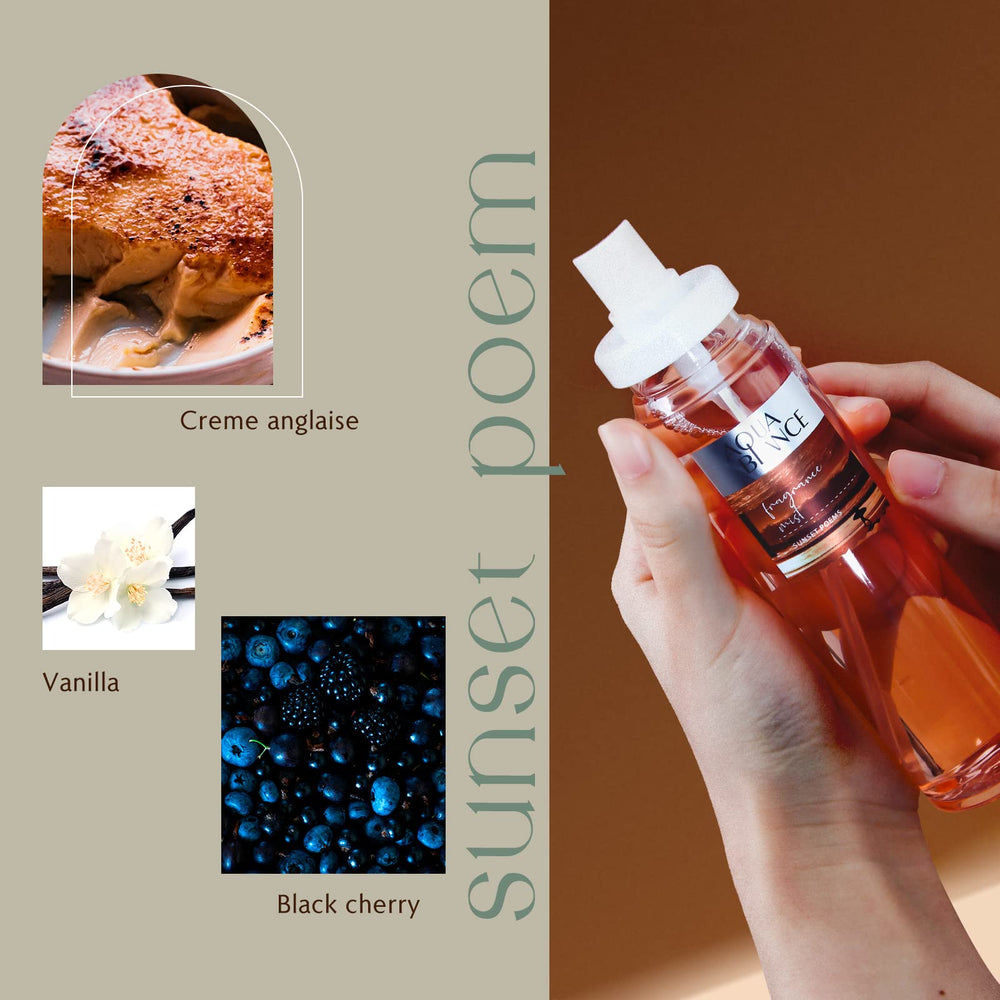 AQUA BLANCE label detail showing fragrance name and cruelty-free badge