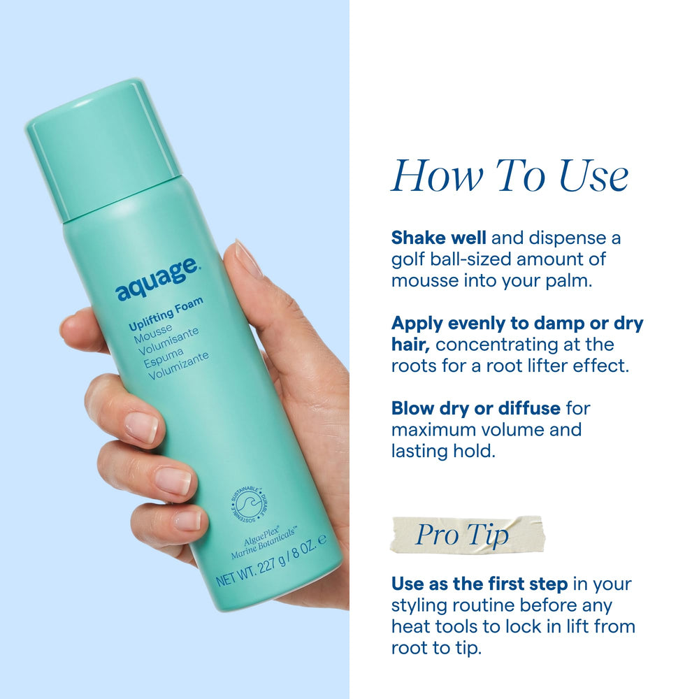 Aquage before and after showing added body and bounce