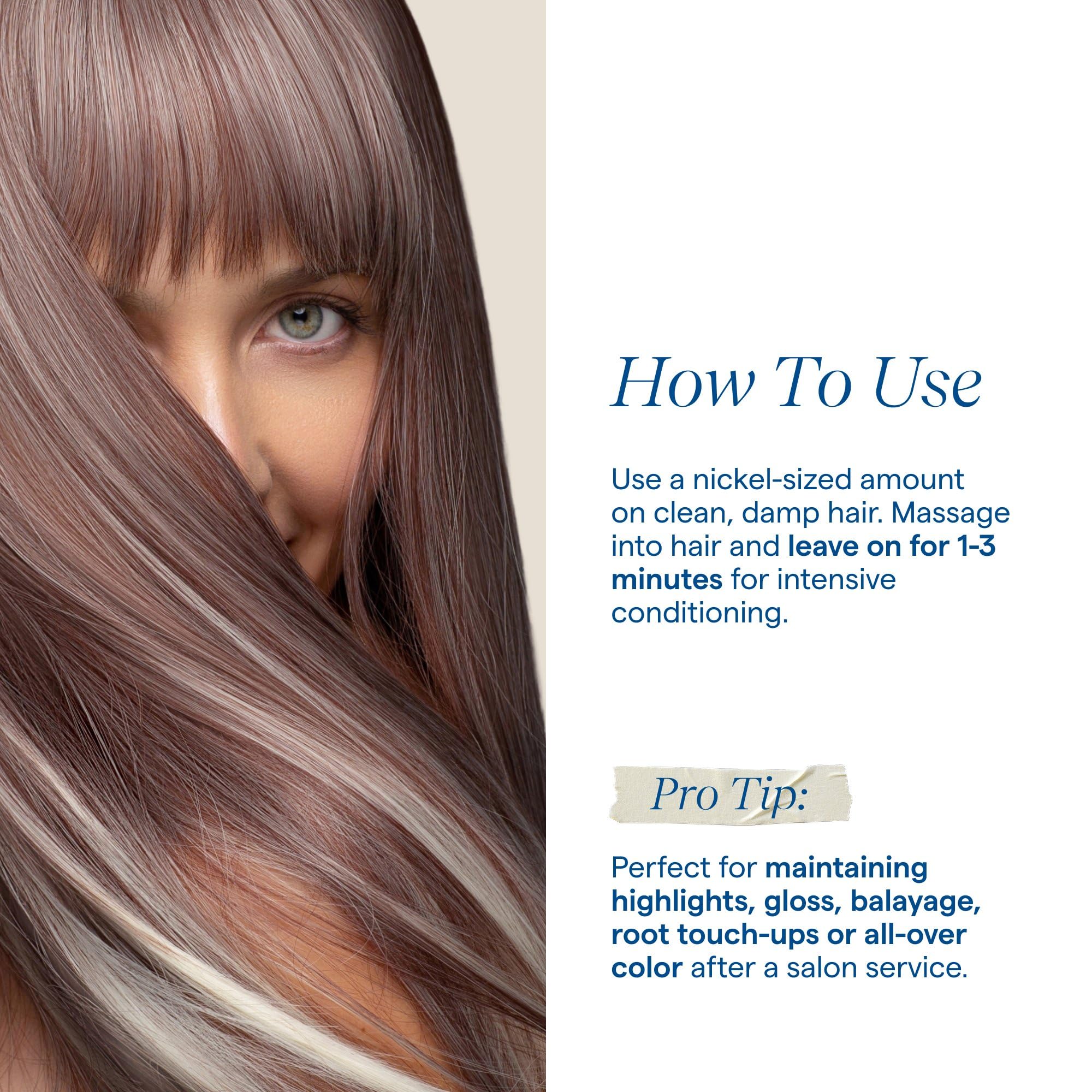 Aquage conditioner being applied to damp hair to show targeted hydration benefit