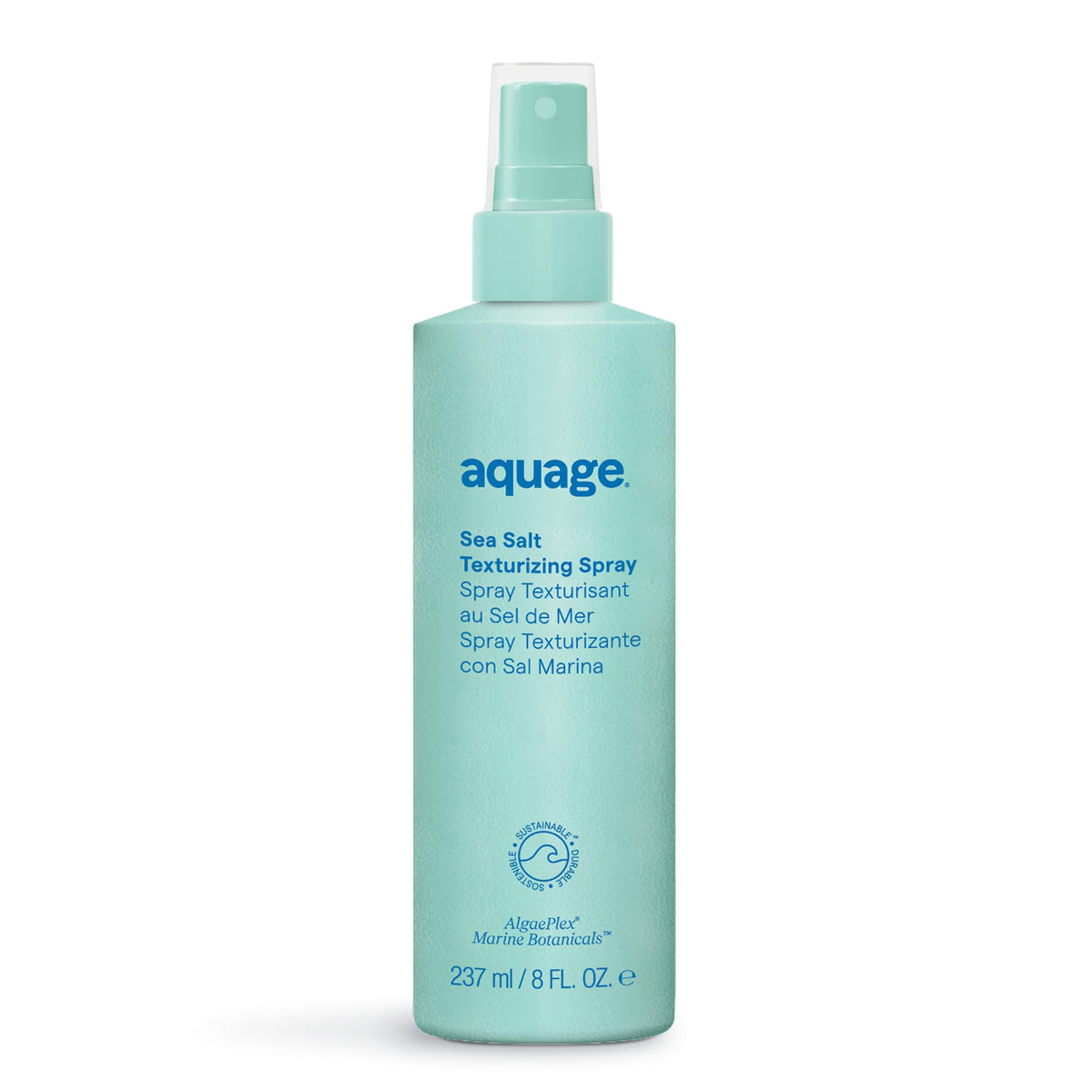 Aquage front packaging showing 8 oz bottle and clear branding for easy identification