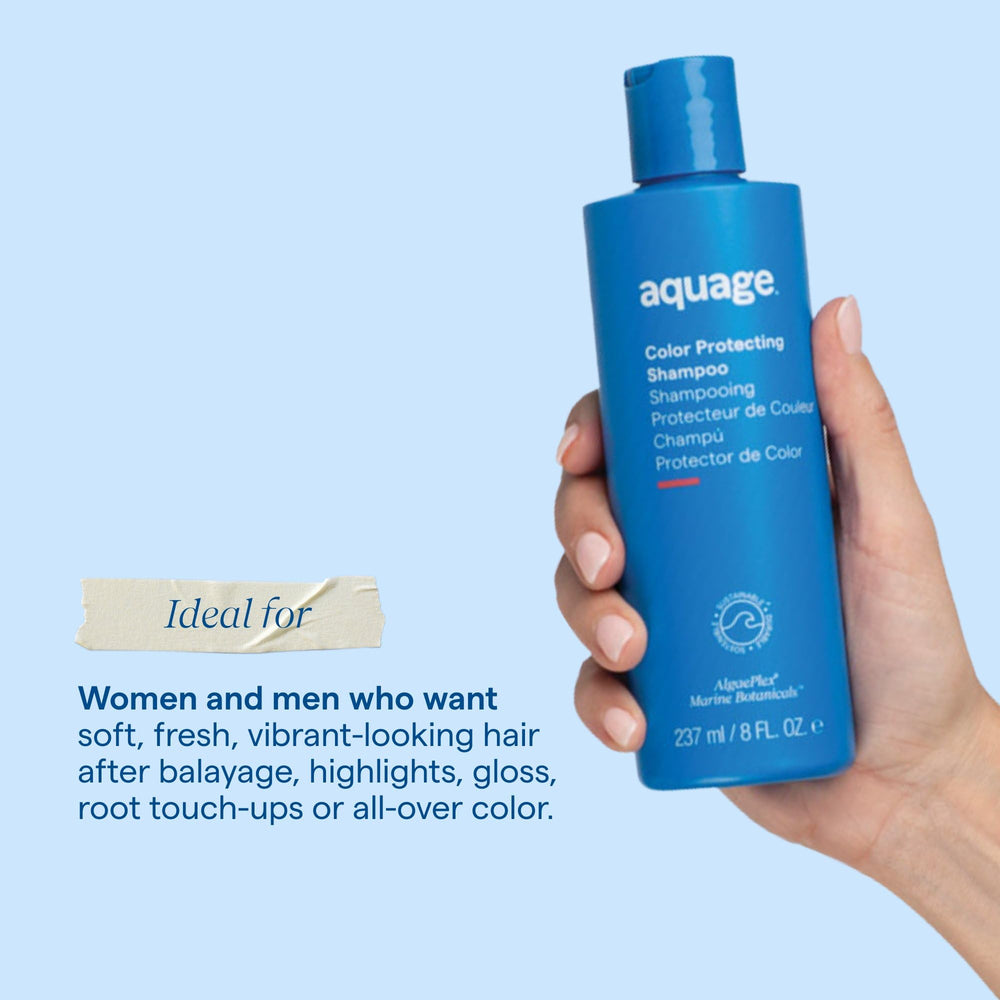 Aquage translucent gel texture swatch showing moisturizing, lightweight feel