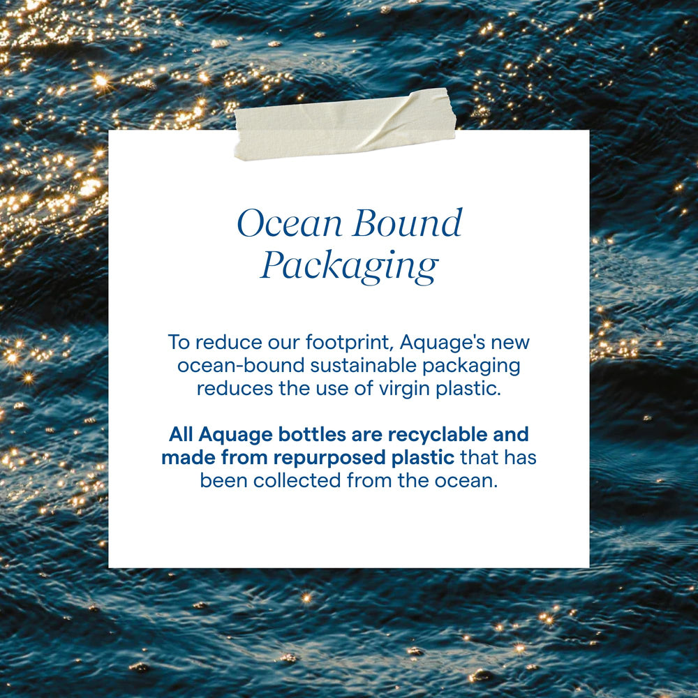 Aquage shampoo lather in hands on wet hair, gentle cleansing benefit