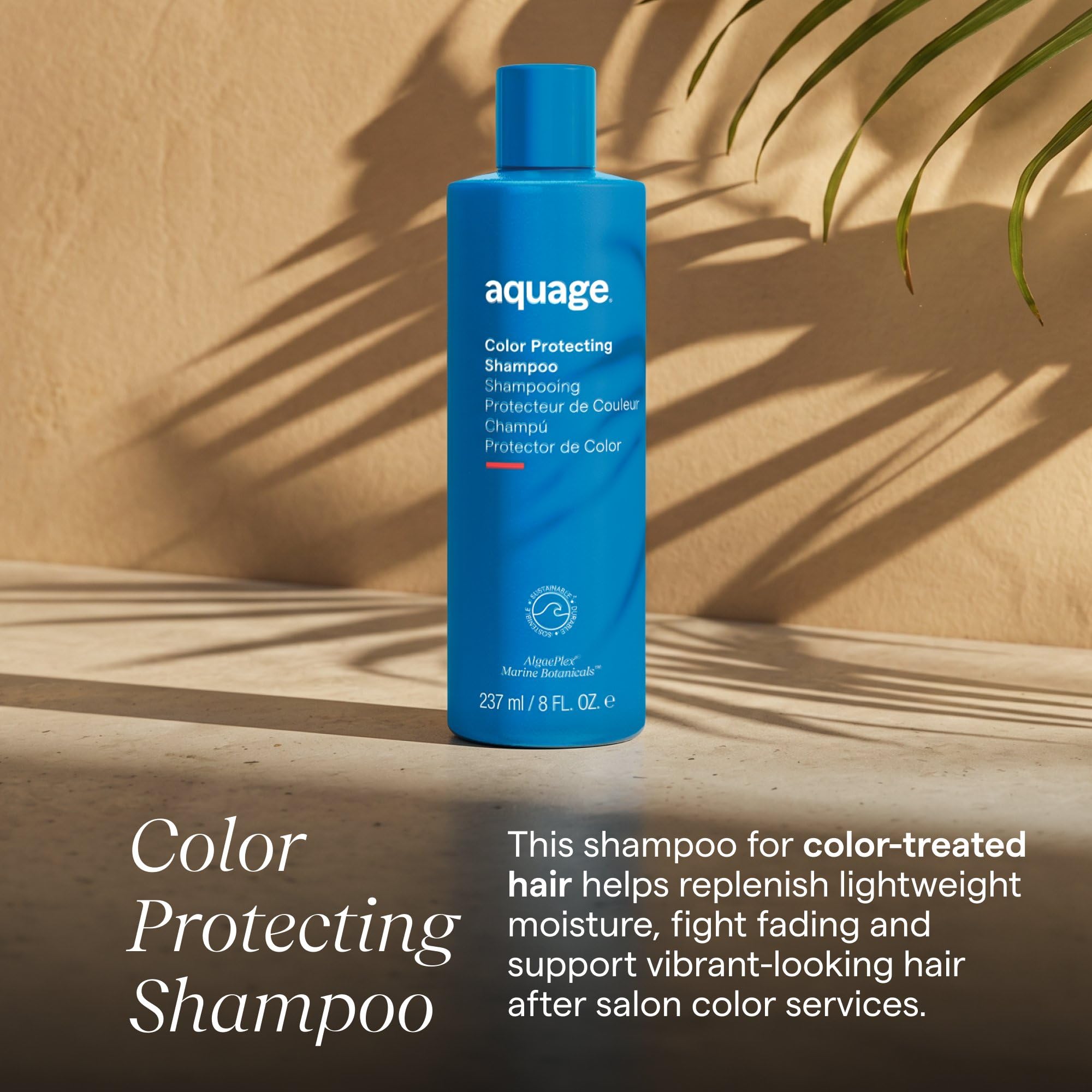 Aquage shampoo pump nozzle ready for use, easy dispensing benefit