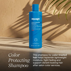 Aquage shampoo pump nozzle ready for use, easy dispensing benefit