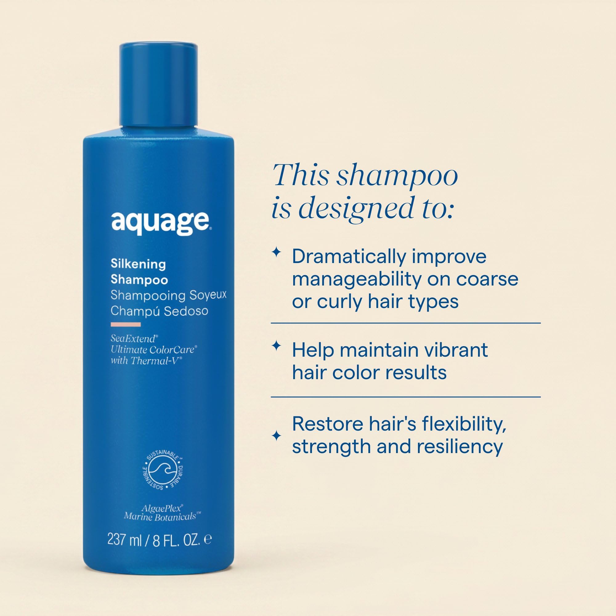 Aquage creamy lather close-up demonstrating gentle cleanse