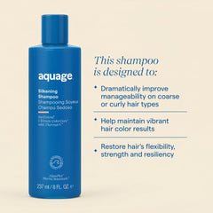Aquage creamy lather close-up demonstrating gentle cleanse