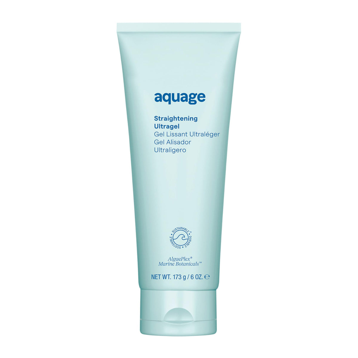 Aquage bottle front view showing label and sleek packaging for easy identification and trust
