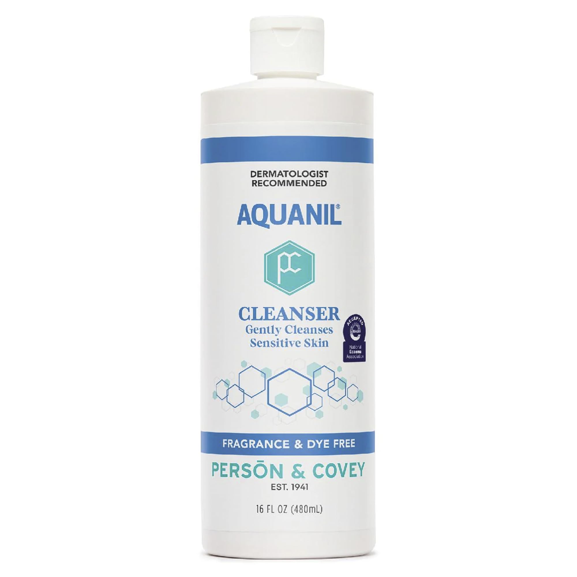 Aquanil pump bottle front view showing clean design and easy dispensing