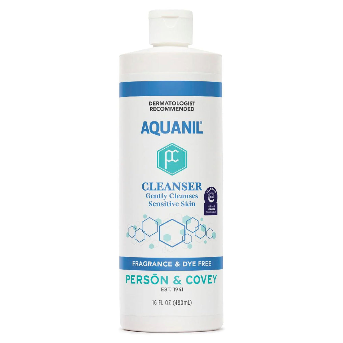 Aquanil pump bottle front view showing clean design and easy dispensing
