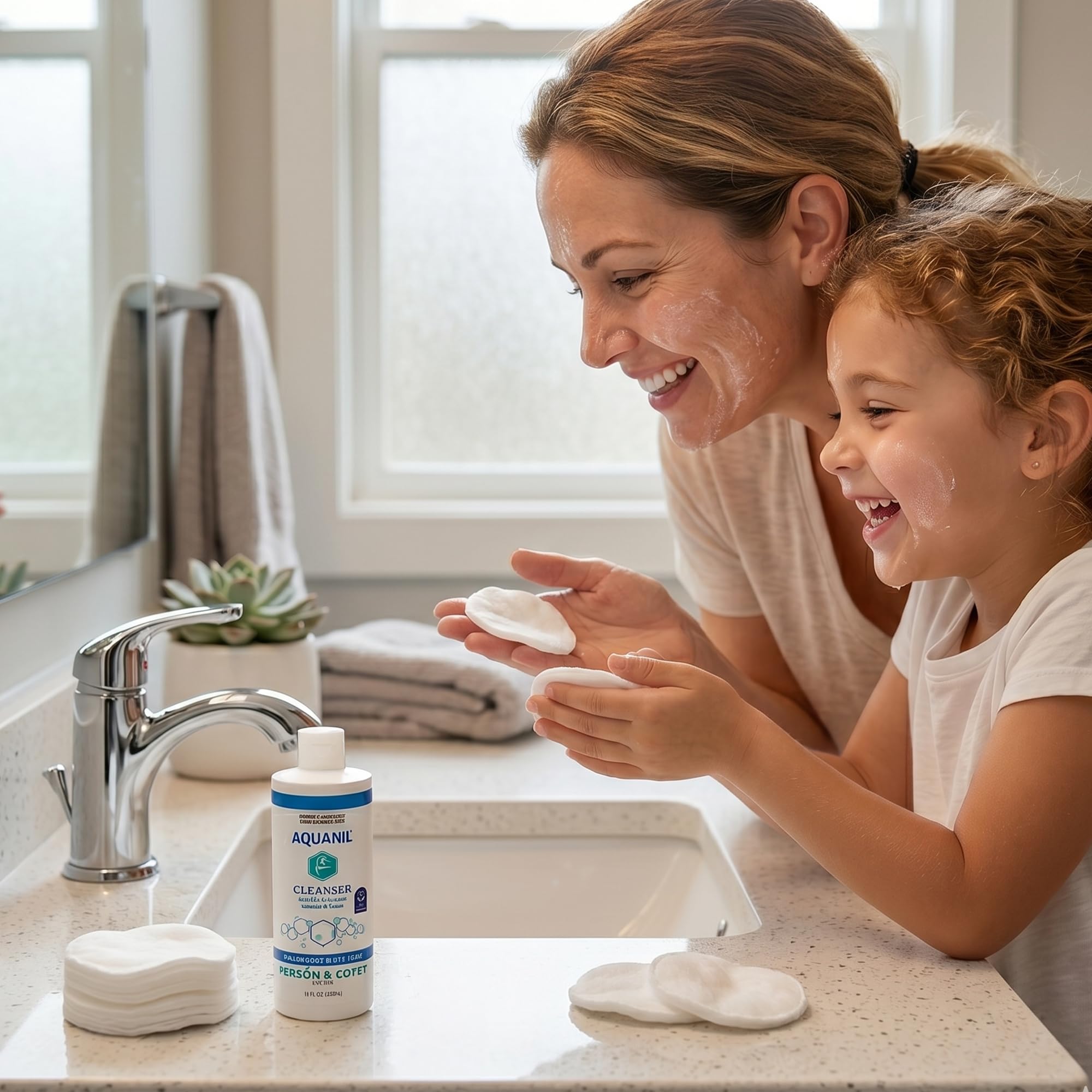 Aquanil ingredient panel close-up showing hypoallergenic formulation