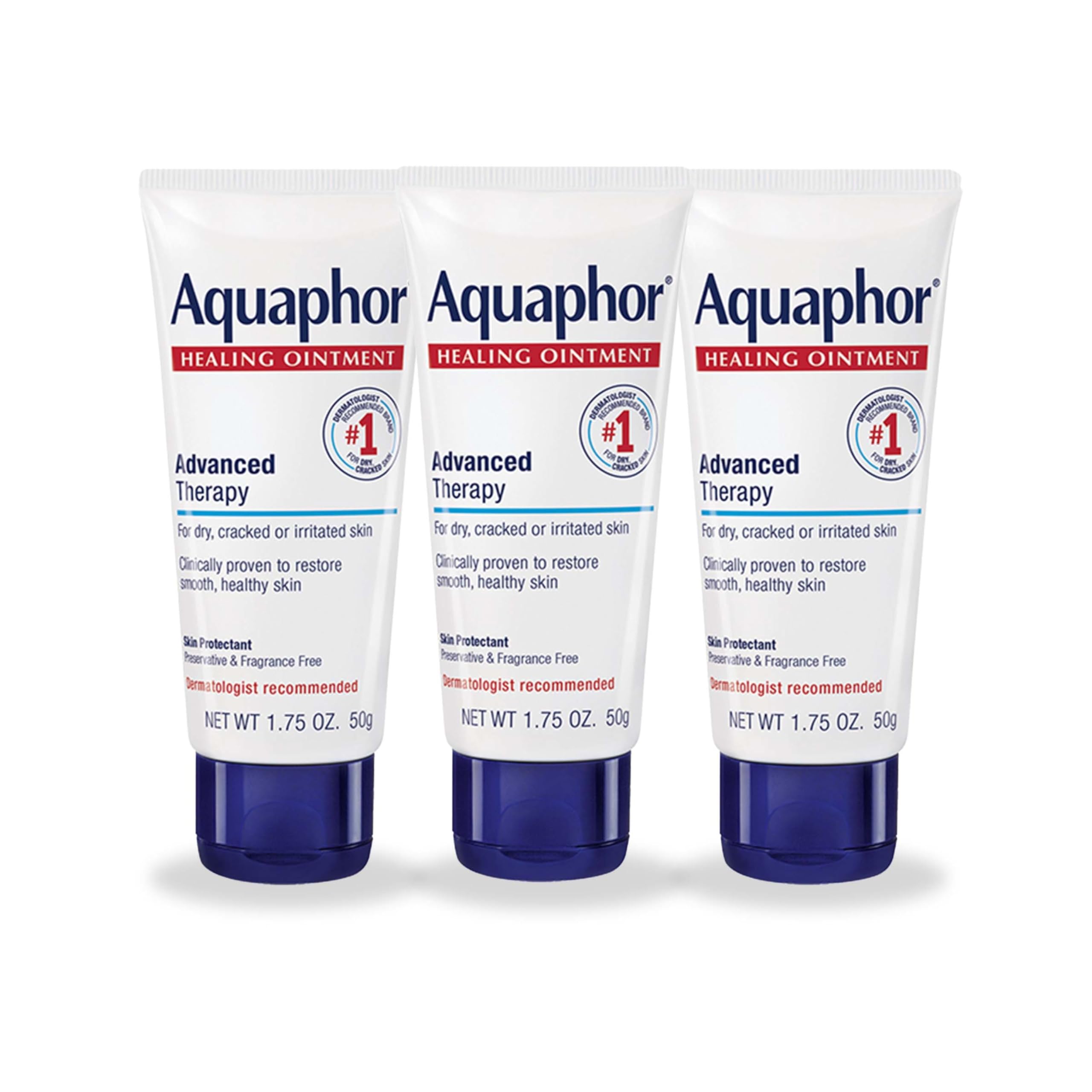 Aquaphor front view three tubes showing convenient multipack benefits