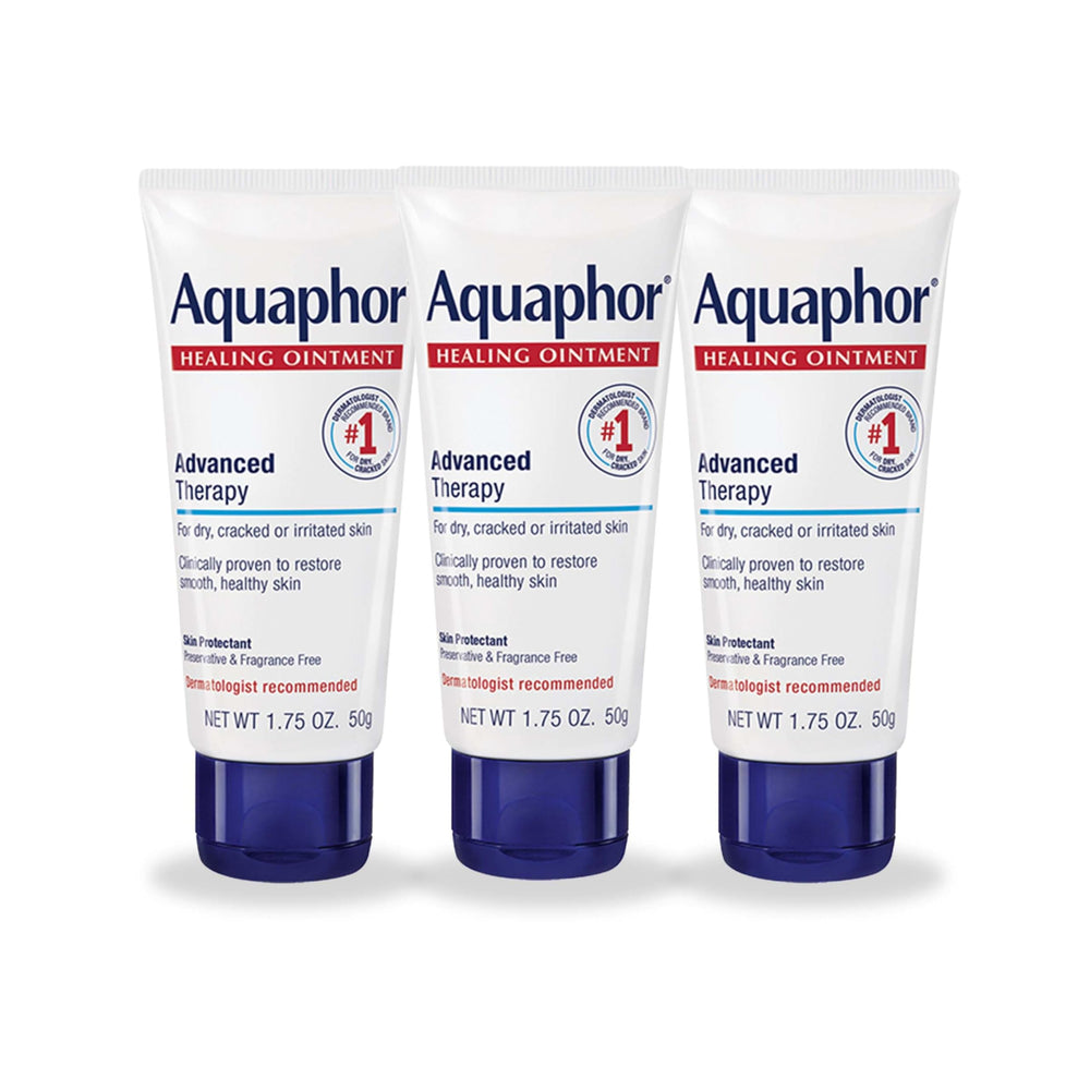 Aquaphor front view three tubes showing convenient multipack benefits