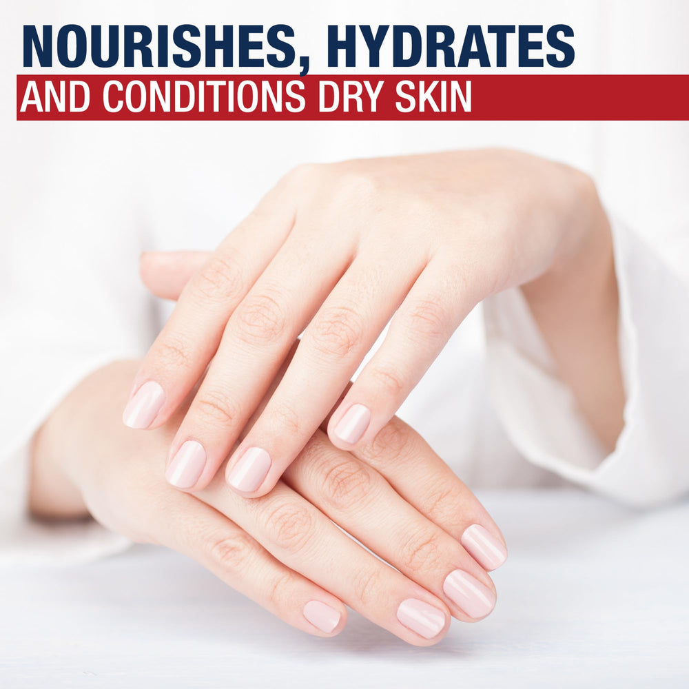 Aquaphor gloves focusing on cuticles to show targeted conditioning benefits