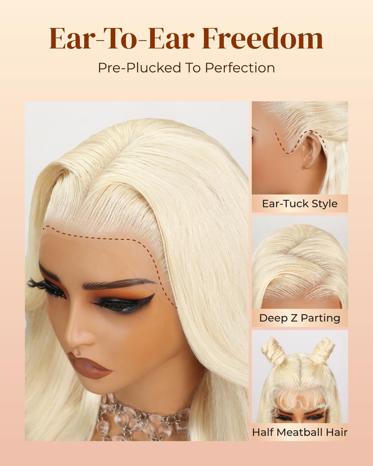 Arabella body wave texture detail highlights soft waves and salon shine