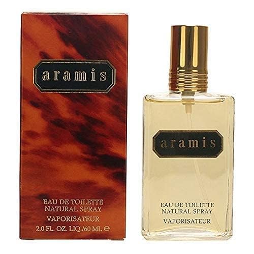 ARAMIS label close-up highlighting brand and original fragrance details