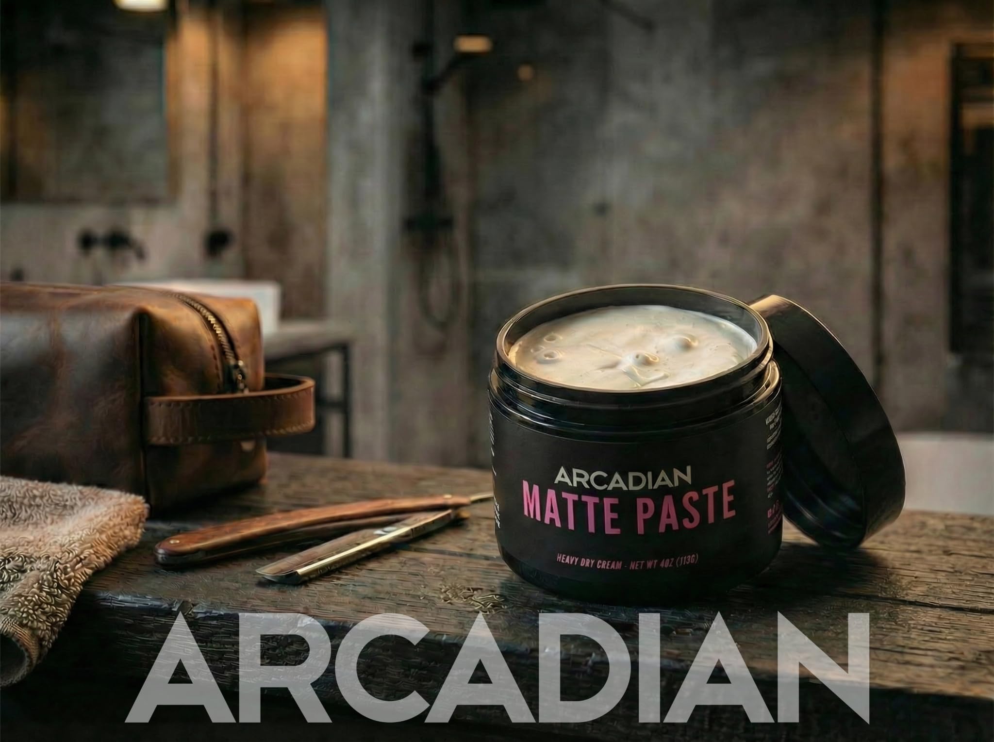 Arcadian styled haircut side profile showcasing matte finish and definition