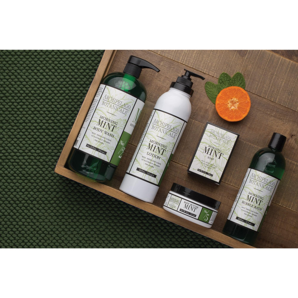 Archipelago Botanicals label detail showing ingredient callouts and product clarity