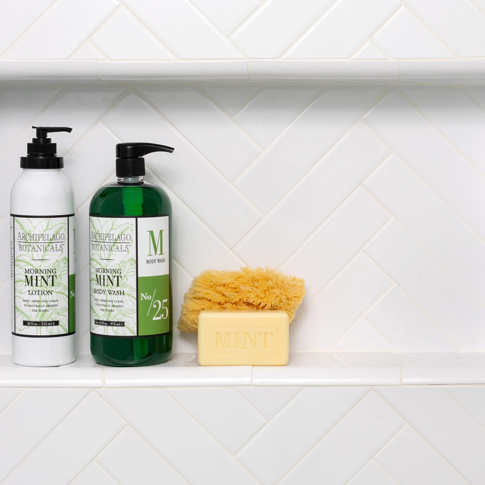 Archipelago Botanicals creamy lather texture demonstrating gentle moisturizing cleanse
