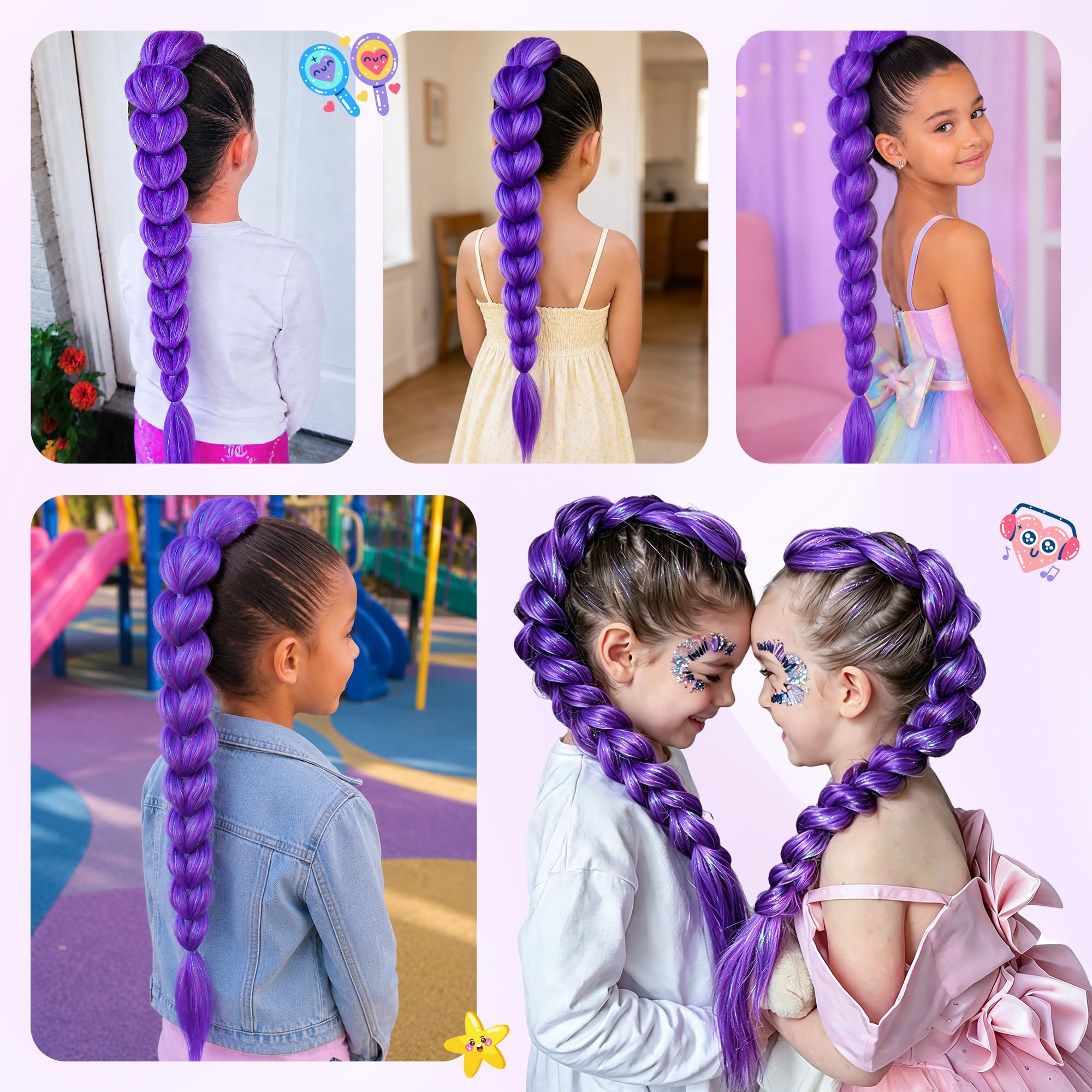 Arcpor braid in cosplay stage setting enhancing costume impact