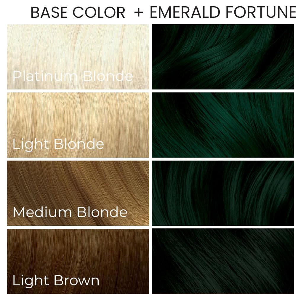 ARCTIC FOX detail on dark hair showing deep green teal sheen