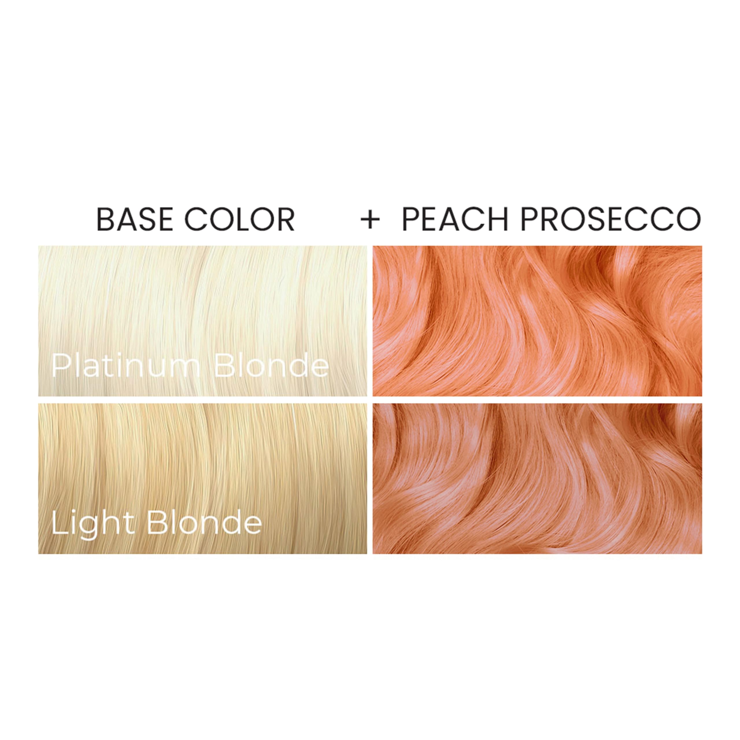ARCTIC FOX styled model in studio showing wearable peach-prosecco finish