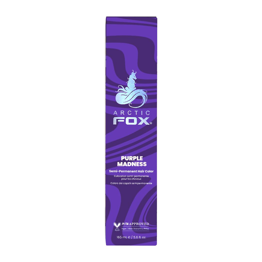 ARCTIC FOX front packaging showing purple dye and benefits