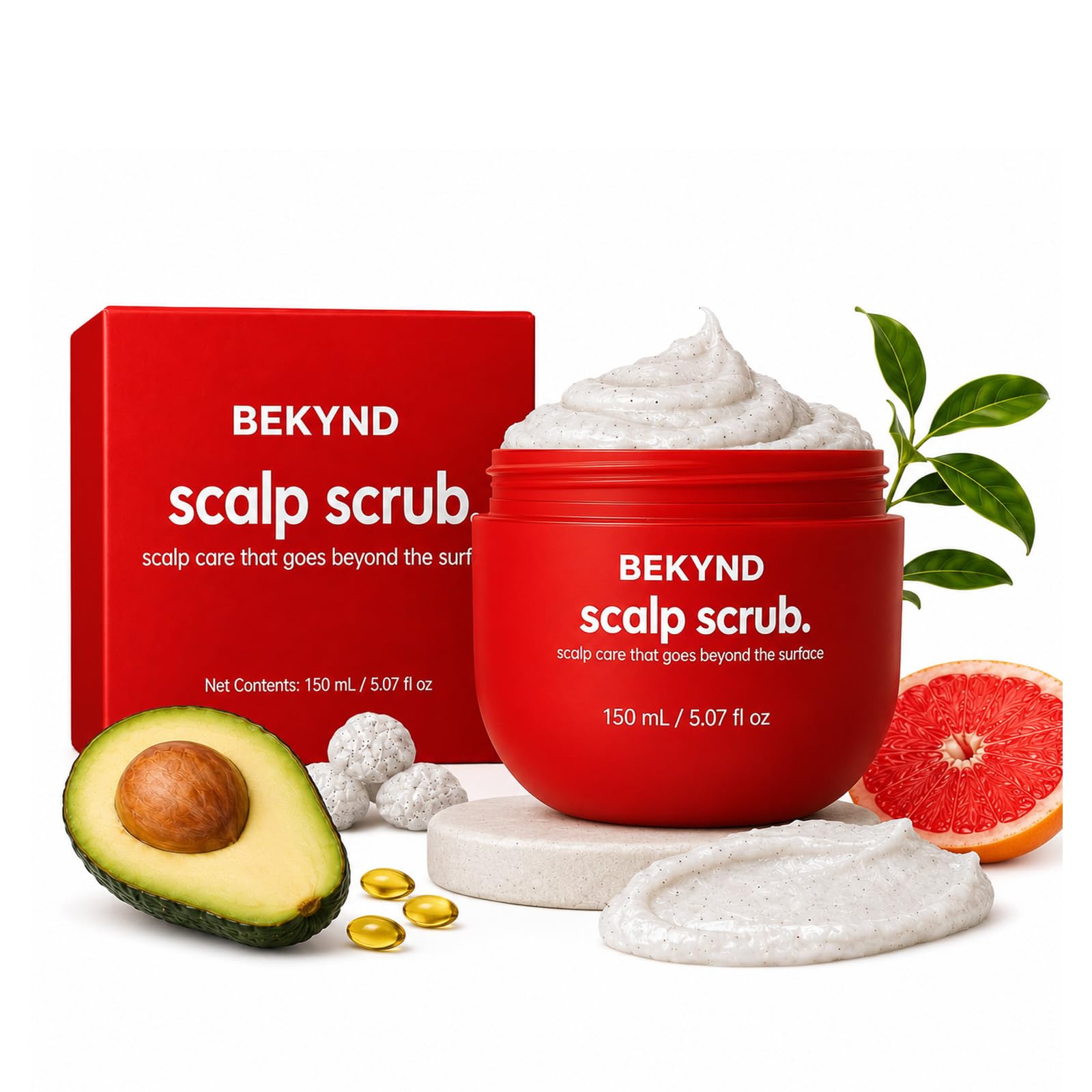 Arctic Purge Bekynd front jar showing label and 150 mL size benefit of clarity
