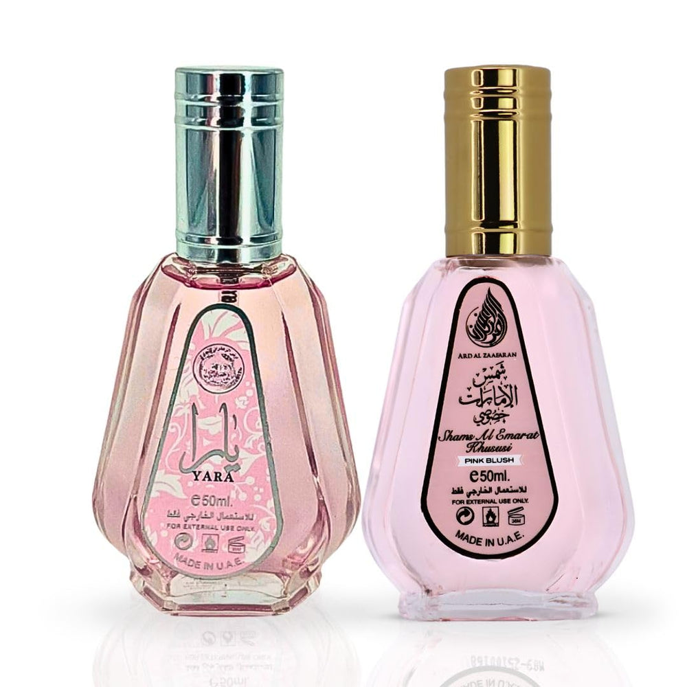 Ard Al Zaafaran duo front view showcasing both bottles and gift-ready presentation