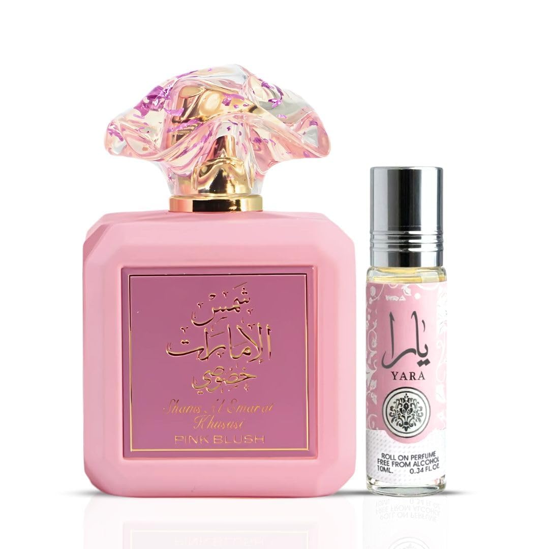 Ard Al Zaafaran Pink Blush front packaging showing elegant bottle and box benefit: gift-ready presentation
