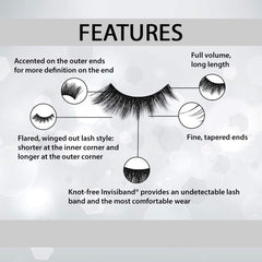 Ardell 852 applied on model eye highlighting flared outer-corner lift benefit