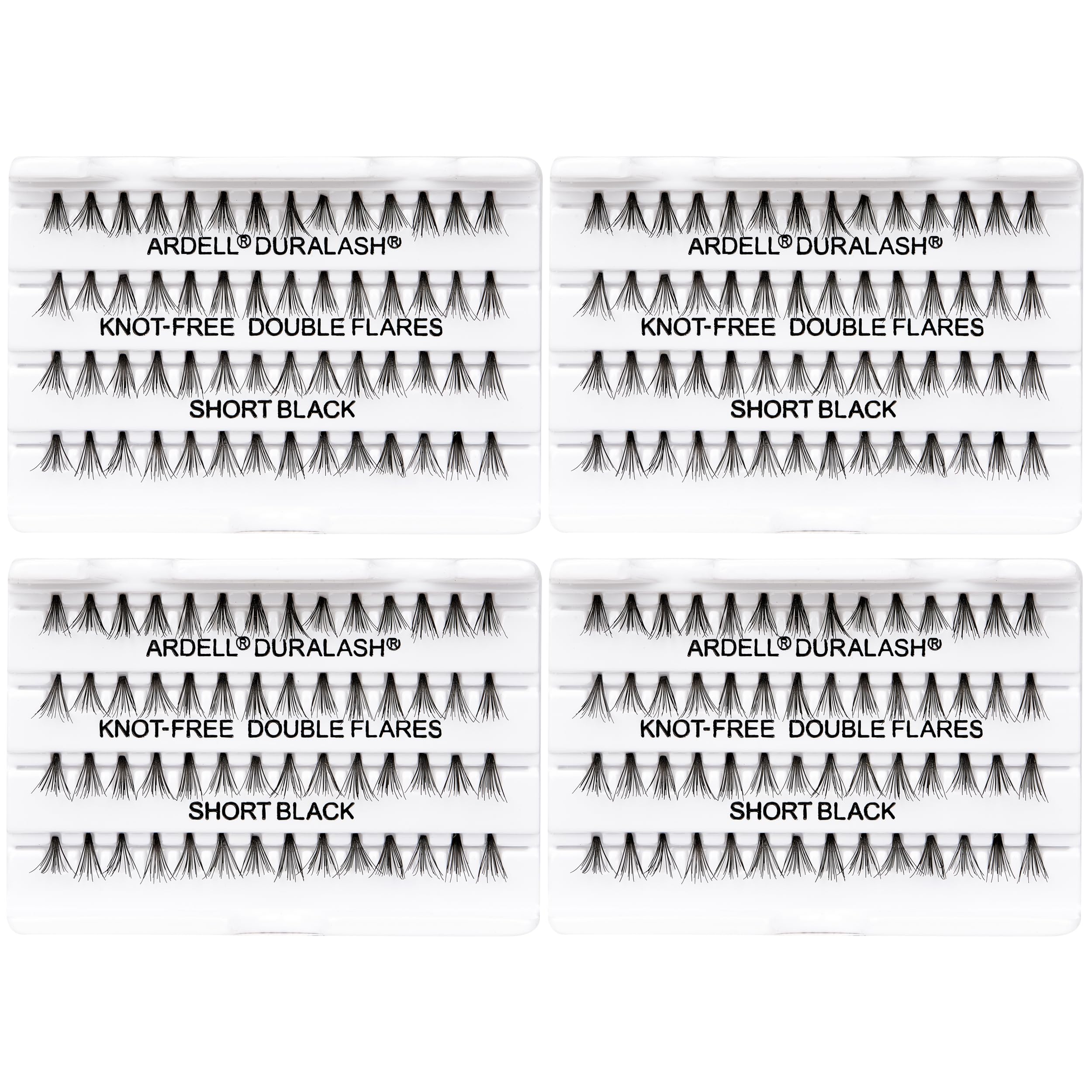 Ardell 8mm length comparison chart illustrating true-to-natural lash size