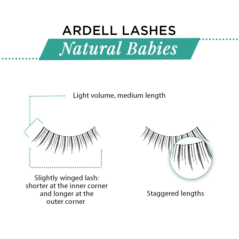Ardell Babies lashes applied on model showing subtle enhancement