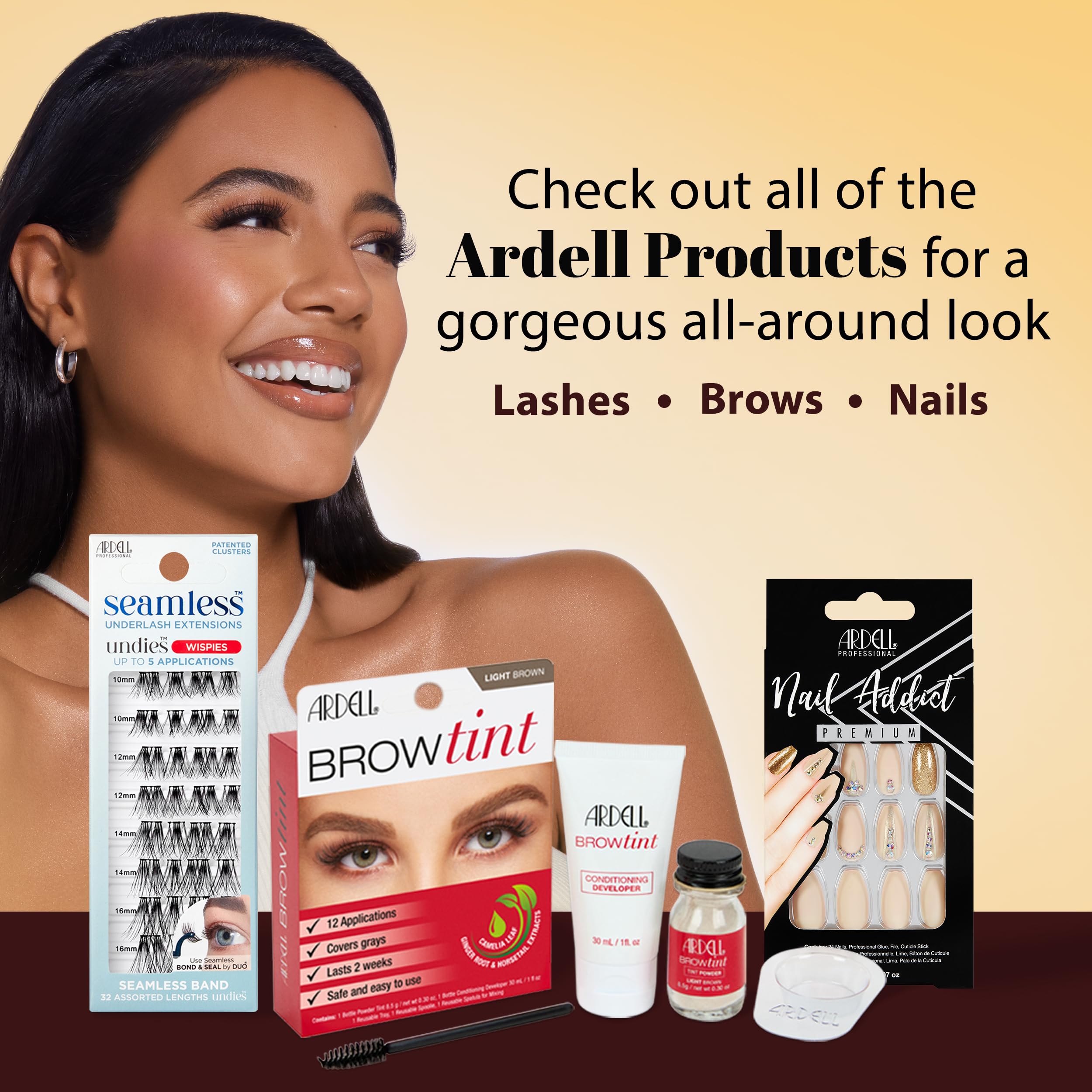 Ardell lashes staged on vanity indicating everyday wearable glam