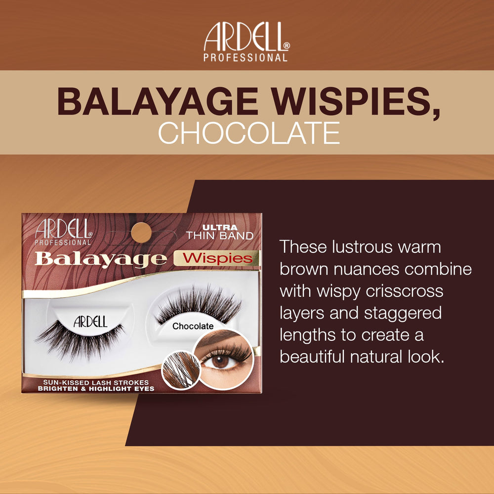 Ardell lash fiber texture detail highlighting chocolate-to-black balayage depth