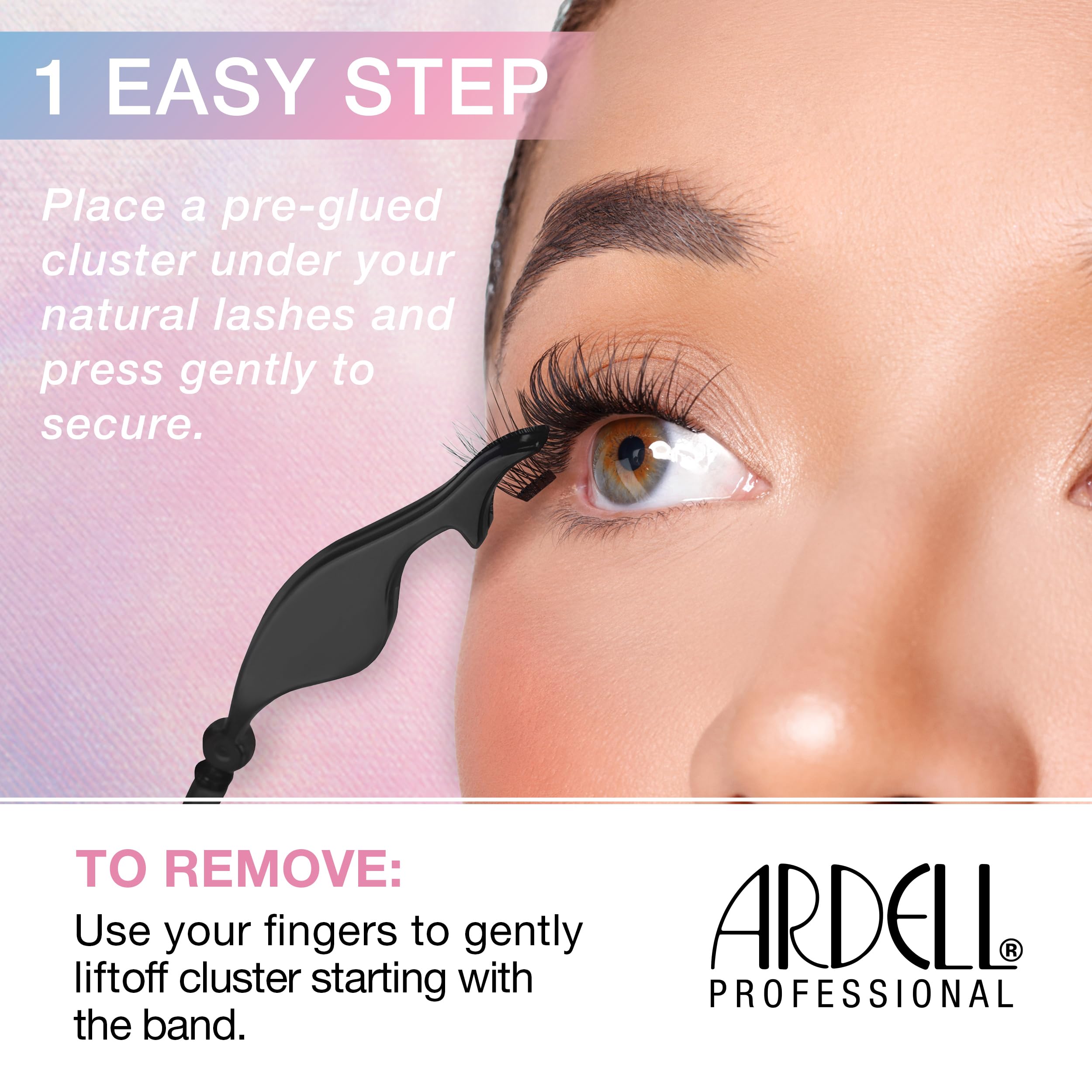 Ardell lineup of 8mm to 16mm clusters to customize length and volume