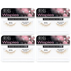 Ardell demi wispies brown front packaging showing four reusable packs for value