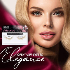 Ardell demi wispies brown close-up of lash fibers highlighting natural texture
