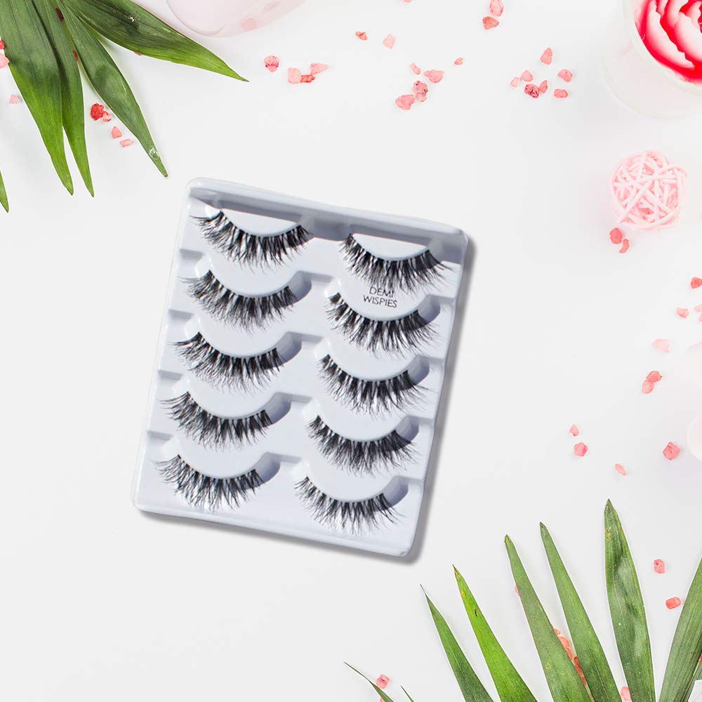 Ardell lashes applied on eye showcasing lifted outer-corner effect